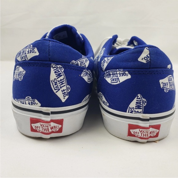 VANS Men's Doheny Off The Wall.  Racing Blue/White Skate monogram Size 10 - Picture 2 of 9